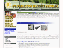 Tablet Screenshot of primaconbangunpersada.com